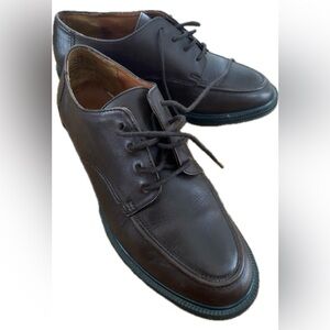 Eddie Bauer classic chunky Oxford boots chunky shoes leather lace up size 8